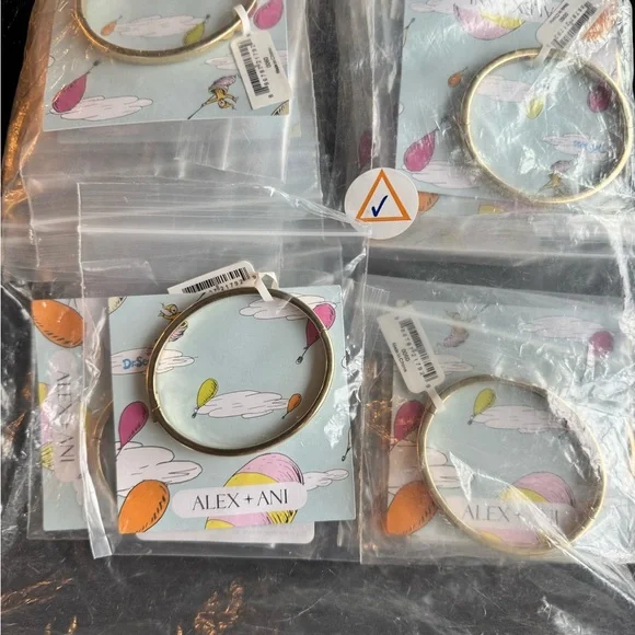 20 Alex and Ani Gold Bangles - Dr. Seuss “oh the places you’ll go” - Picture 3 of 3